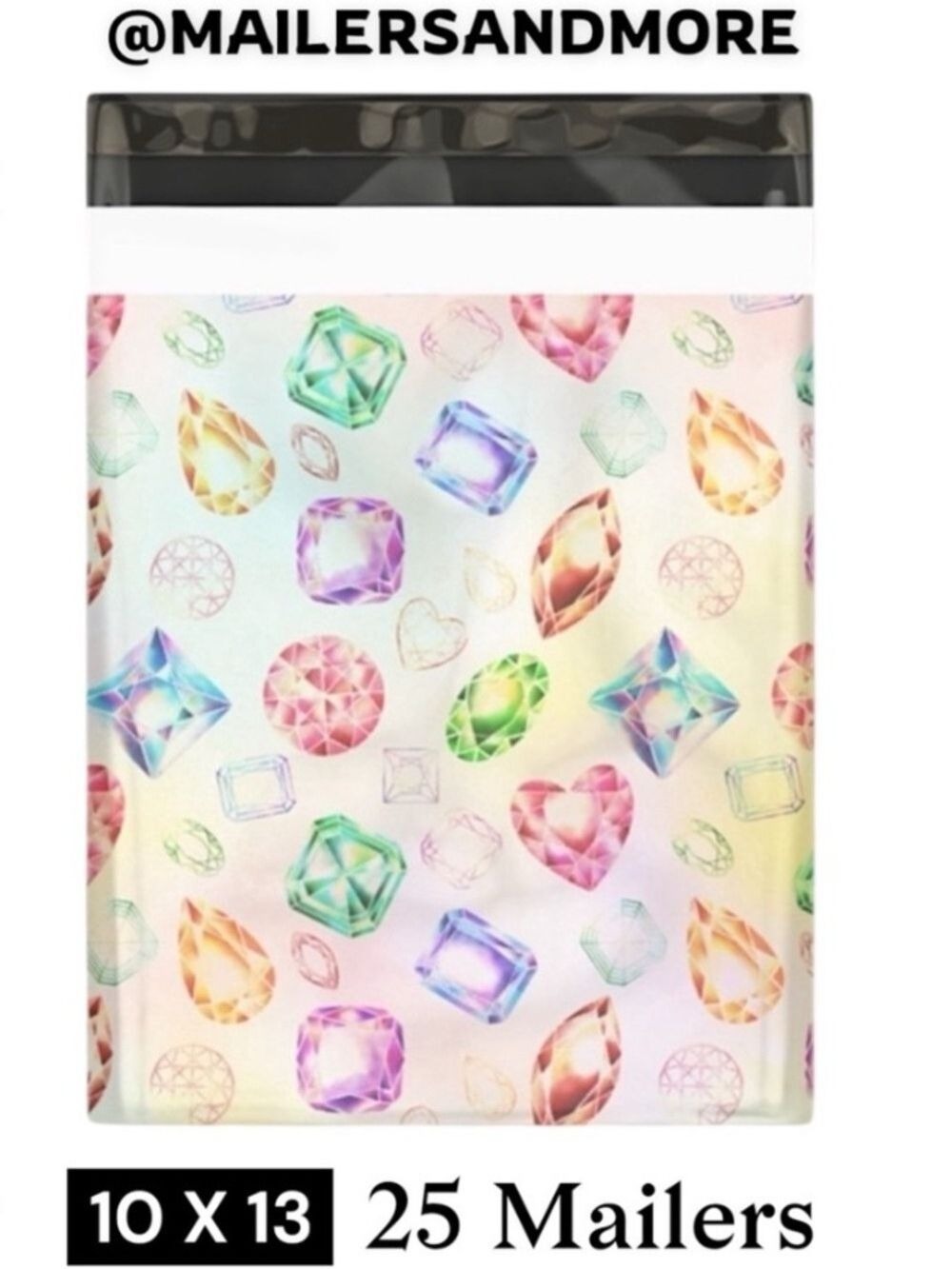25 10X13 Poly Mailers Gems & Jewels PRICE IS FIRM - Picture 2 of 13